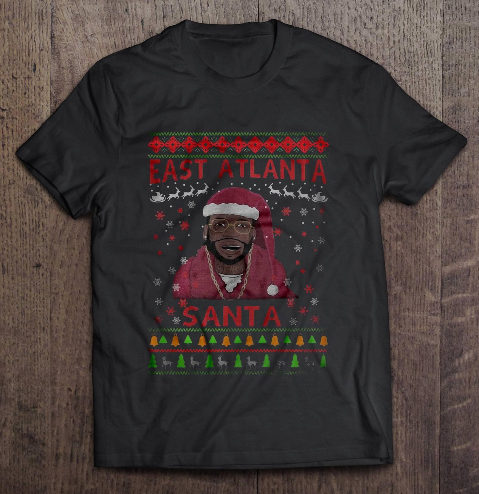 East Atlanta Santa Gucci Mane Christmas Sweater TShirt